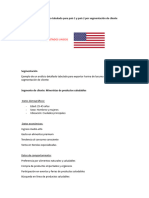 Análisis Detallado Tabulado para País 1 y País 2 Por Segmentación de Cliente