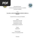 RESUMEN EJECUTIVO CONTABILIDAD TRIBUTARIA II-GRUPO No.1 TASA UNICA AVISO DE OPERACION Y IMPUESTO DE REMESA