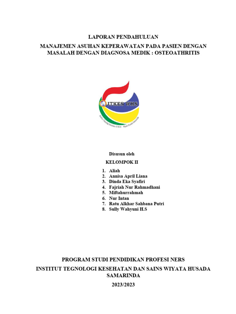 Lp Osteoathritis Pdf Pengembangan Diri Sains Matematika