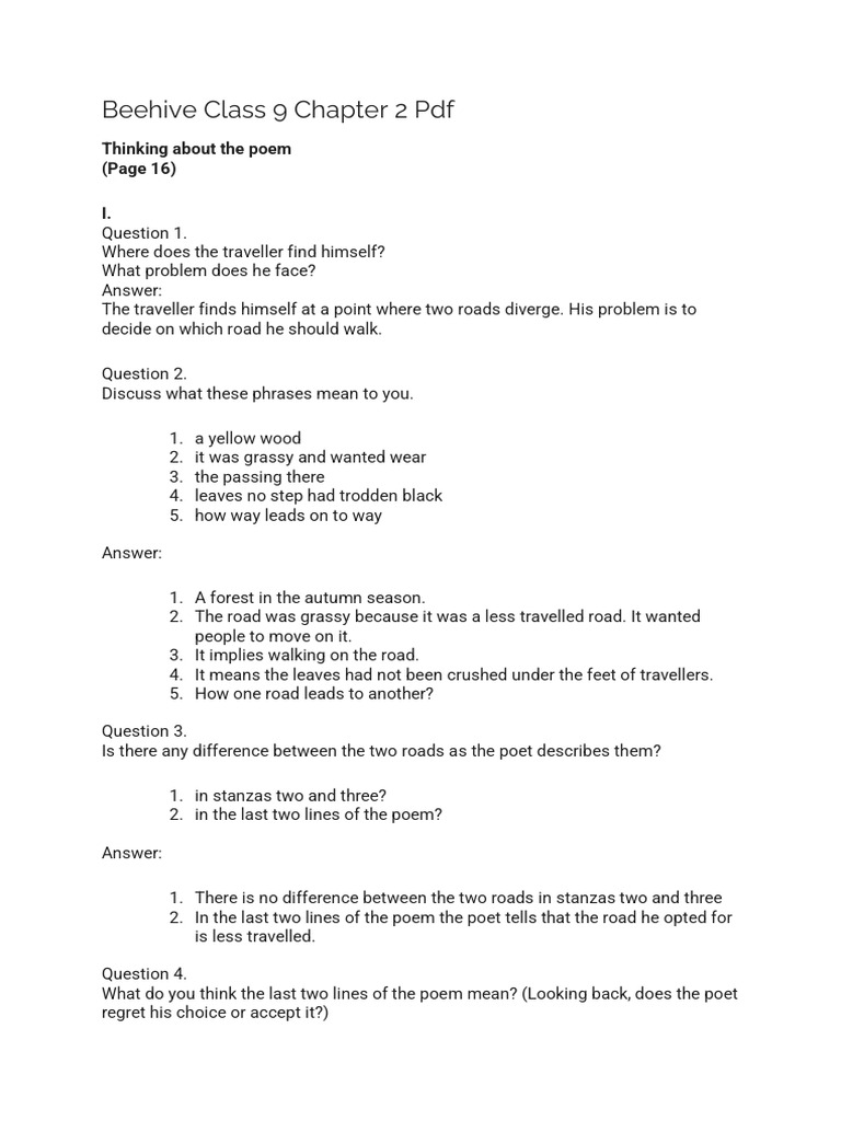 Road Not Taken | PDF | Choice | Psychological Concepts