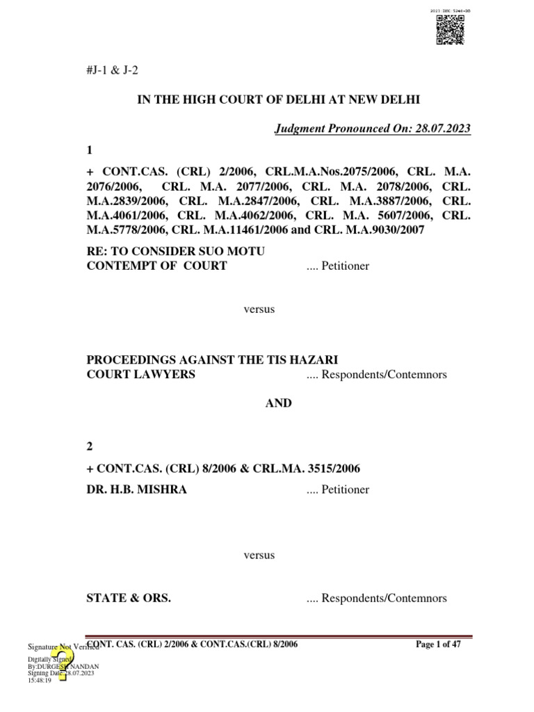 Judgementphp 483477 | PDF | Contempt Of Court | Judge