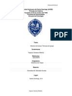 Informe de Lectura Técnicas de Grupo