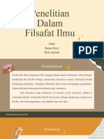 Penelitian Dalam Ilmu Filsafat