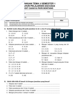 Kelas 4 UT3 Matematika