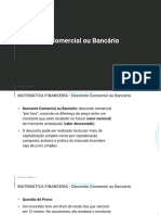 Aula - Desconto Comercial Bancario PDF