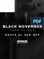 Kohler Black November Hasta 50% Off