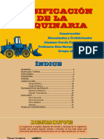 Clasificacion de La Maquinaria