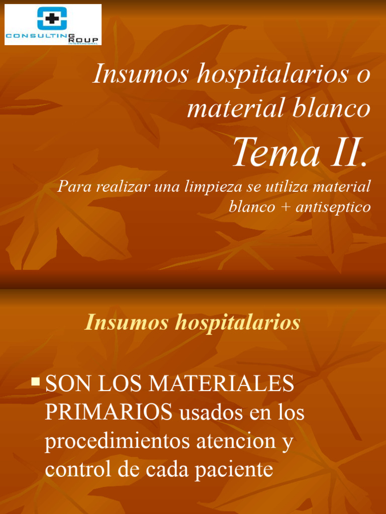 Insumos Hospitalarios | PDF