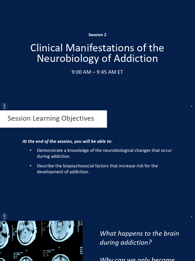 Clinical Neurobiology of Addiction | PDF | Reward System | Neuropsychology