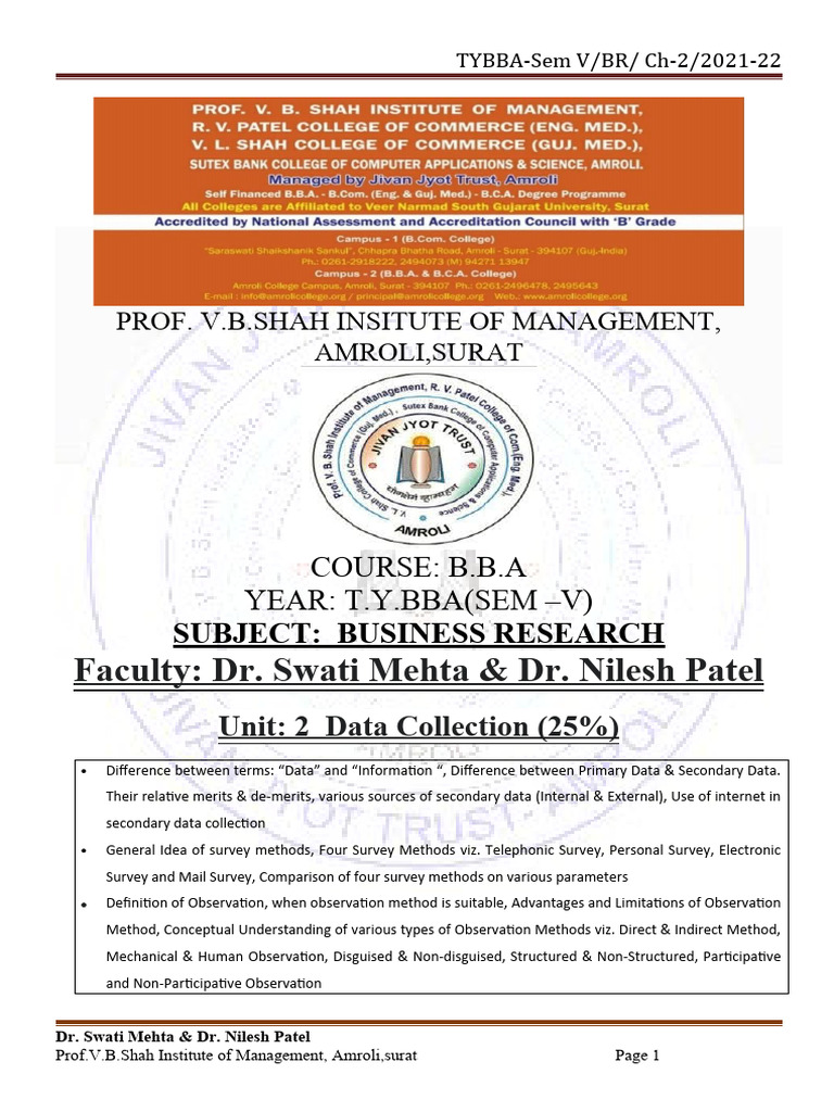 ch2-source-of-secondary-data-pdf-survey-methodology-questionnaire