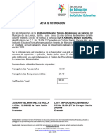 Acta de Notificación Evaluación Desempeño 2023 Lucy Erazo