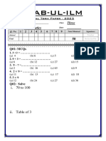 Class Three Math