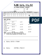 Class 5th Math