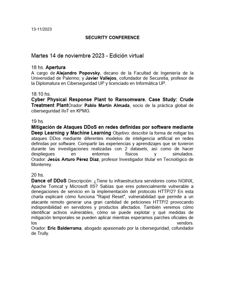 Security Conference PDF