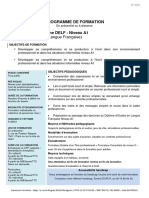 Programme EF - DELF A1 - 2023