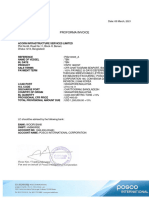 Posco International Proforma Invoice - A (AISL)