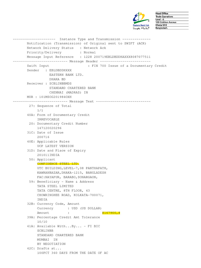 $167900 CSL Ebl | PDF | Payments | Transmission Control Protocol