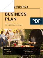BBQ Business Plan Example Template