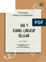 Bab 1 Ruang Lingkup Belajar