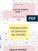 Derecho de Familia Tema 1 Introducción Al Derecho de Familia