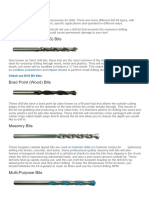 Drill Bit Types - The Ultimate Guide