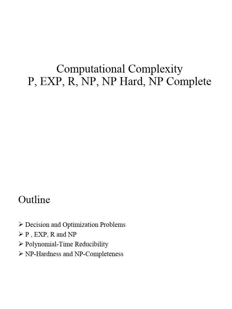 CH 4 - 1 | PDF | Computational Complexity Theory | Time Complexity