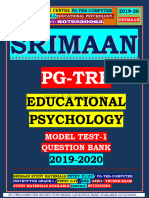Kalviexpress SRIMAAN COACHING CENTRE-PG-TRB - (COM - INS-GRADE-I) - EDUCATIONAL PSYCHOLOGY - MODEL TEST-CONTACT-8072230063