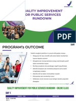 Quality Improvement For Public Services Rundown - BPOM X ESAY