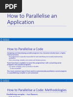 How To Parallelise An Application