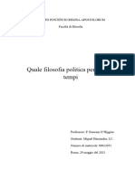 Quale Filosofia Politica Per I Nostri Tempi