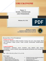 Pengantar Ilmu Ekonomi - Materi 3 - Model Permintaan Dan Penawaran