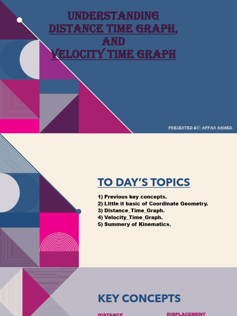 Distance and Velocity Time Graphs Explained | PDF | Acceleration | Velocity