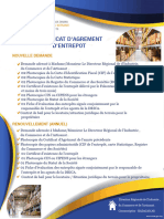 Certificat Dagrement Dentrepôt