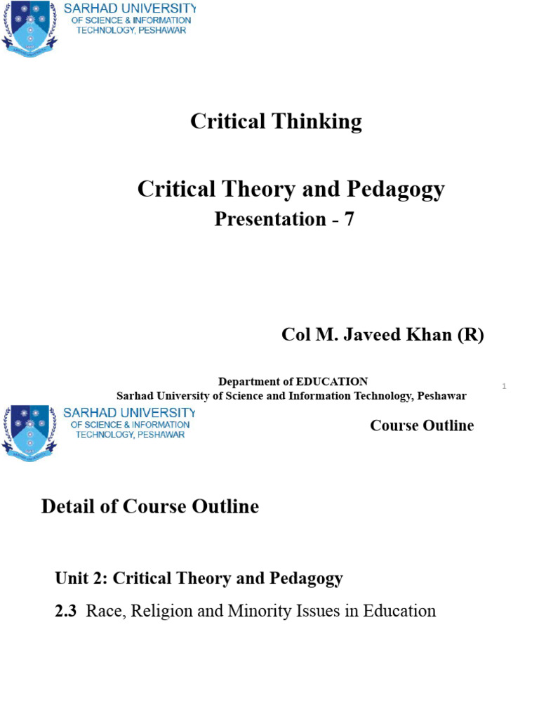 Critical Thinking Pdf