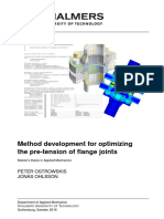 Method Development For Optimizing Pre-Tension of Flange Joints
