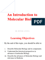 Lecture 2 - Introduction To Molecular Biology