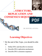 Lecture 3 - Dna Structure Replication and Consensus Sequences