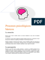 Procesos Mentales y Psicologicos