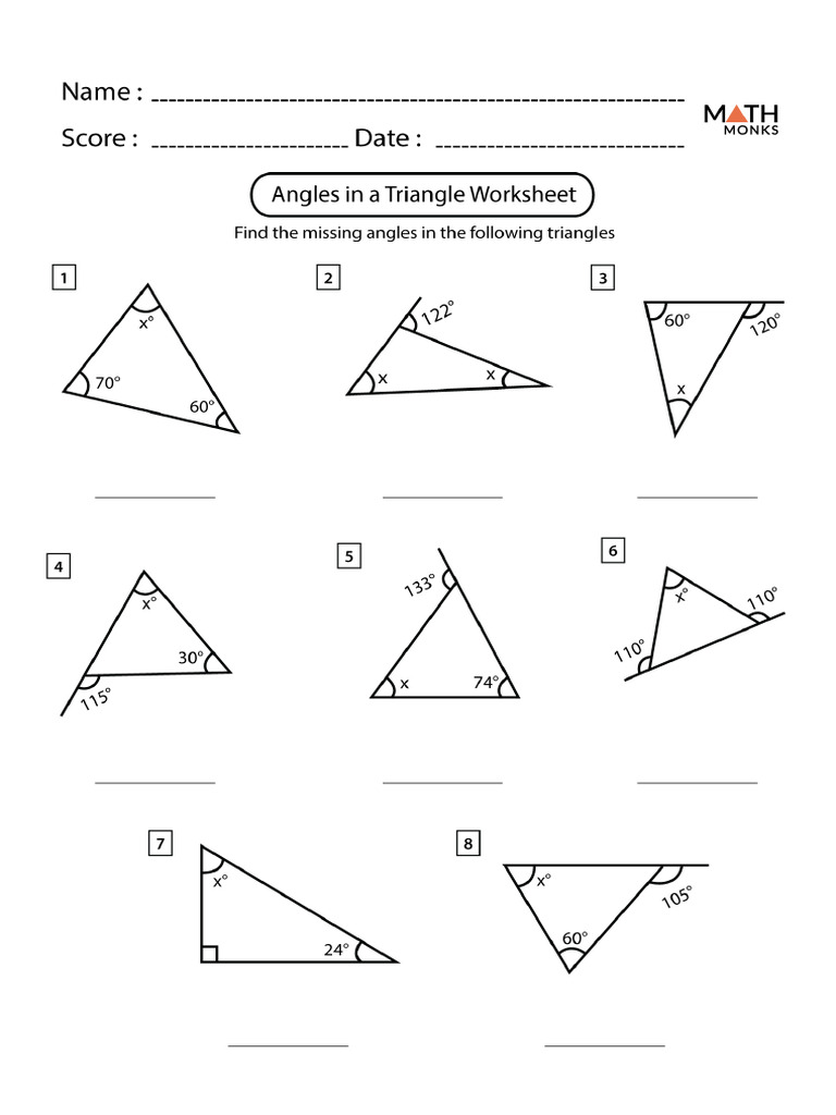 Proving Inequality In A Triangle Worksheet With Answers