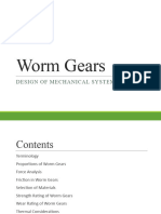 Worm Gears Design