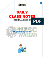 Medieval History 17 - Daily Class Notes (Sankalp (UPSC 2024) )