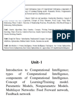 Unit-I Computational Intelligence - CS