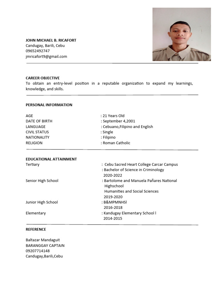 Application for Entry-Level Position | PDF
