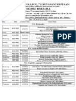 Revised Timetsble - Ug s5 December 2023