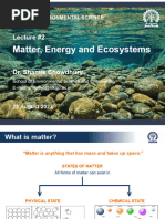 Lecture 2 - Matter, Energy & Ecosystems