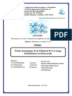Etude Dynamique D'un Bâtiment R+4 À Usage D'habitation en Béton Armé