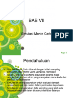 Materi Minggu Ke 10 MK Teknik Simulasi