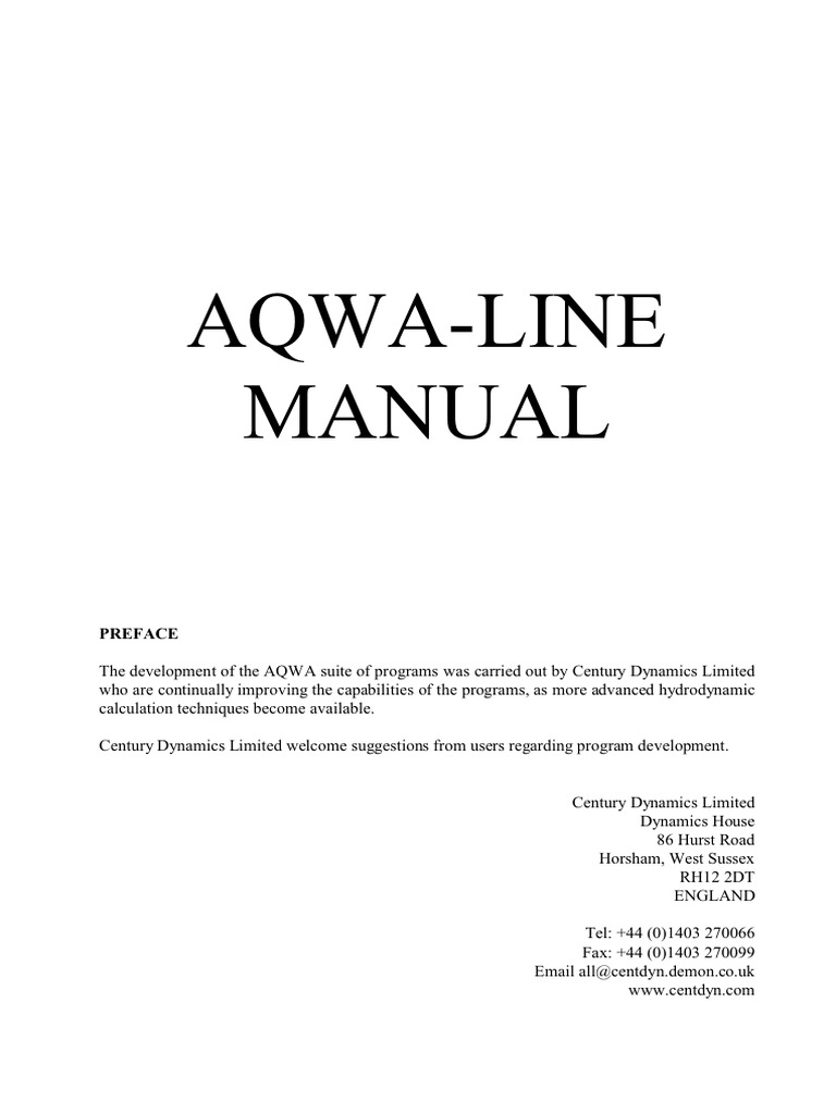 aqwa-line-manual-pdf-rotation-around-a-fixed-axis-buoyancy