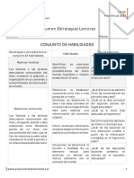 Resumen PDT Lenguaje y Comunicación Estrategias de Lectura