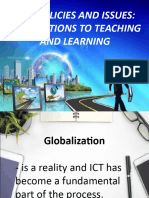 Ict Policies and Issues: Implications To Teaching and Learning